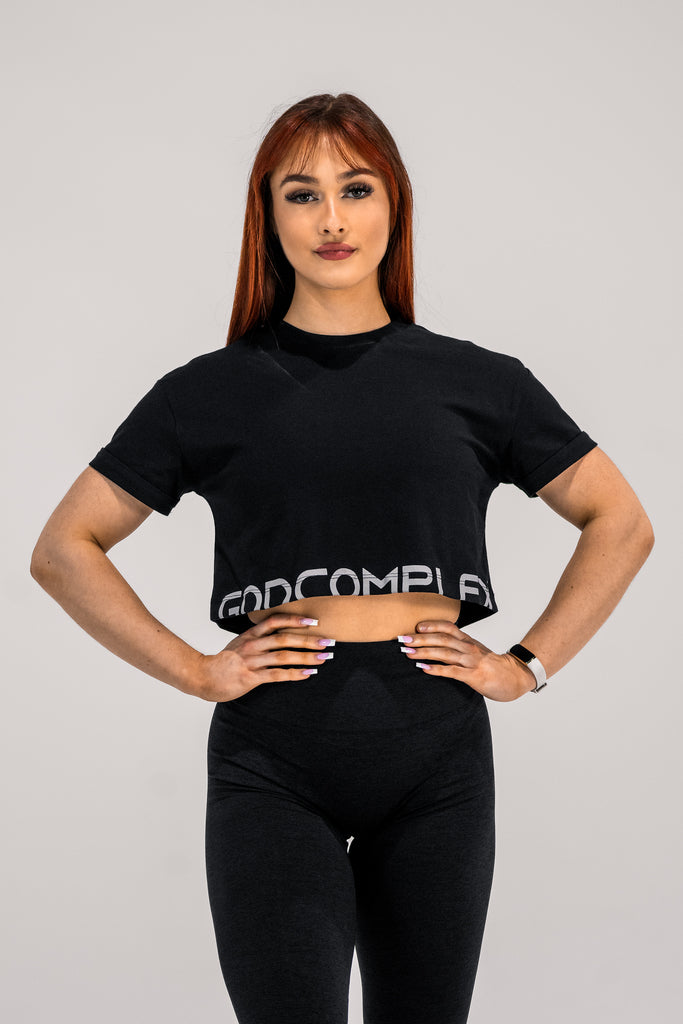 Divine Foundation Crop Top - schwarz