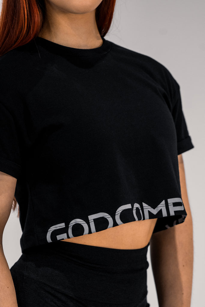 Divine Foundation Crop Top - schwarz