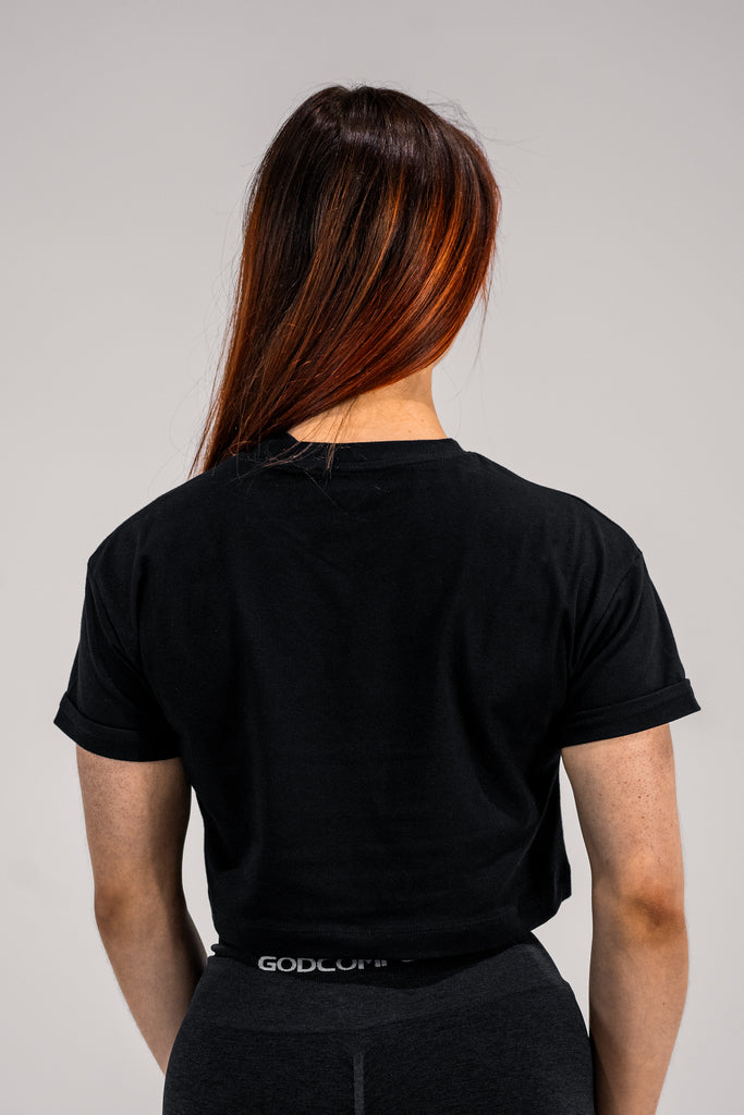 Divine Foundation Crop Top - schwarz